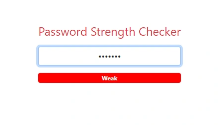 Weak password